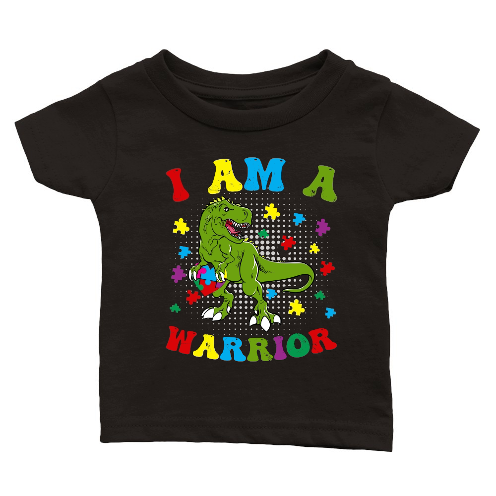 I Am a Warrior T Rex Dinosaur Autism A warrior