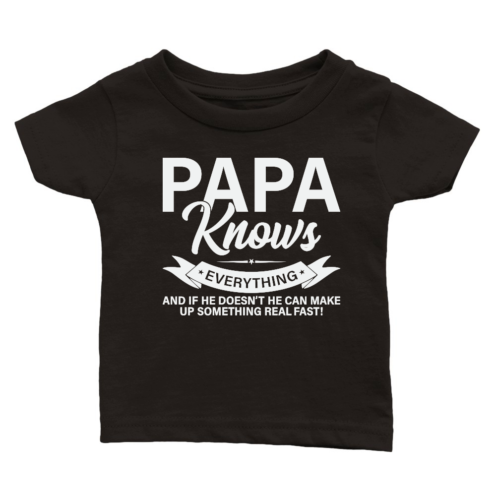 Mens Papa Knows Everything Shirt 60th Gift Funny Fathers Day