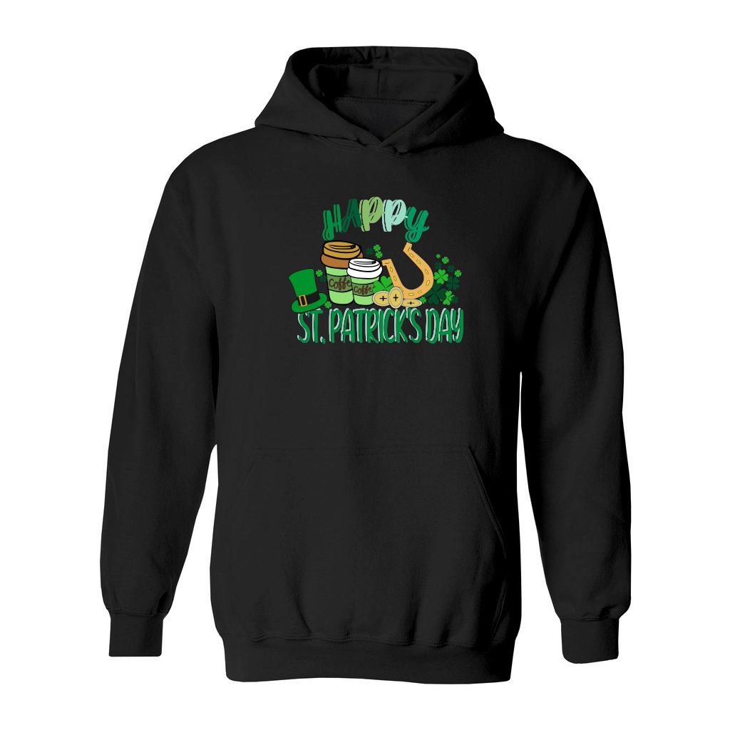 Happy ST.Patricks Day Shamrock Irish Coffee Mug T shirt Design