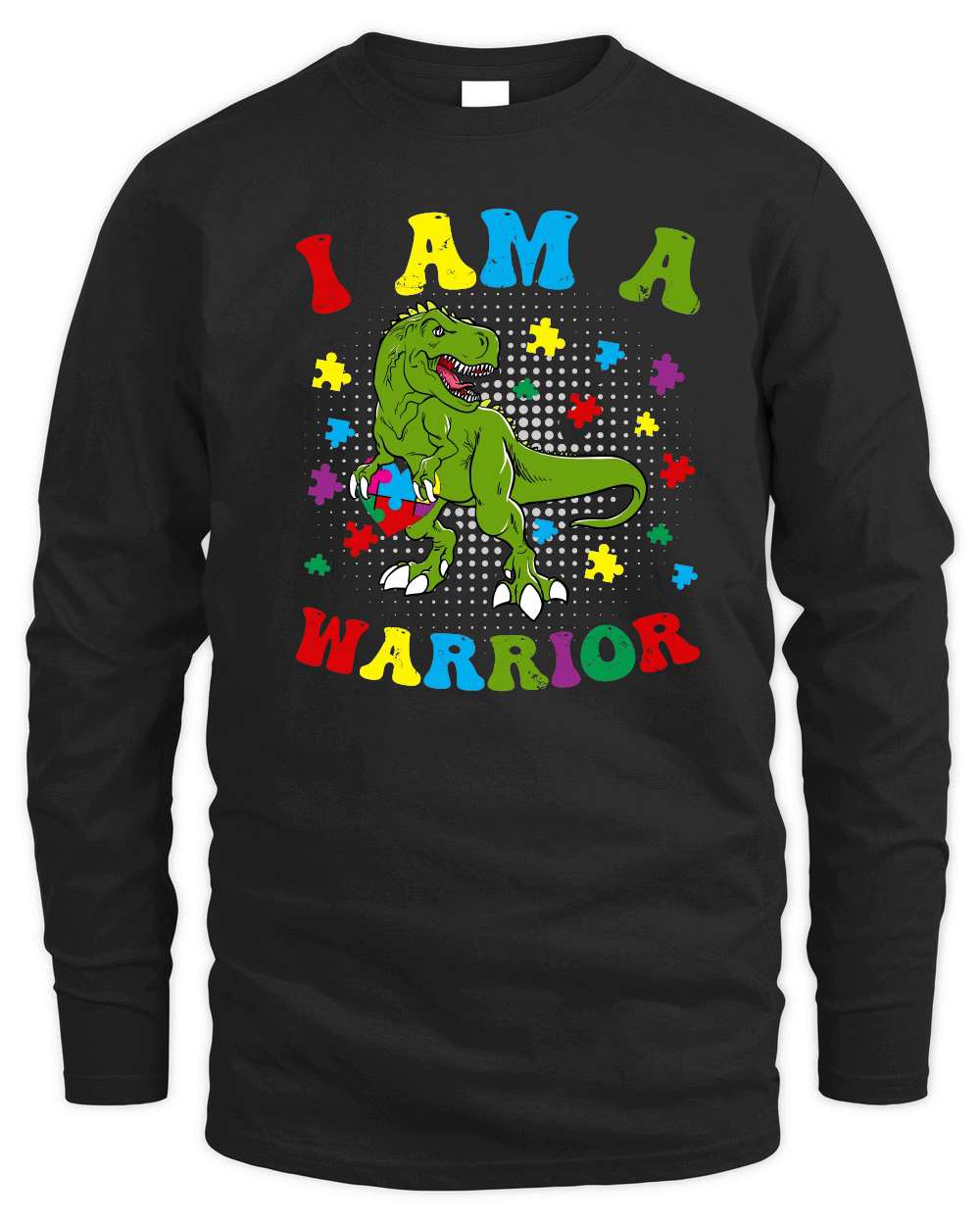 I Am a Warrior T Rex Dinosaur Autism A warrior