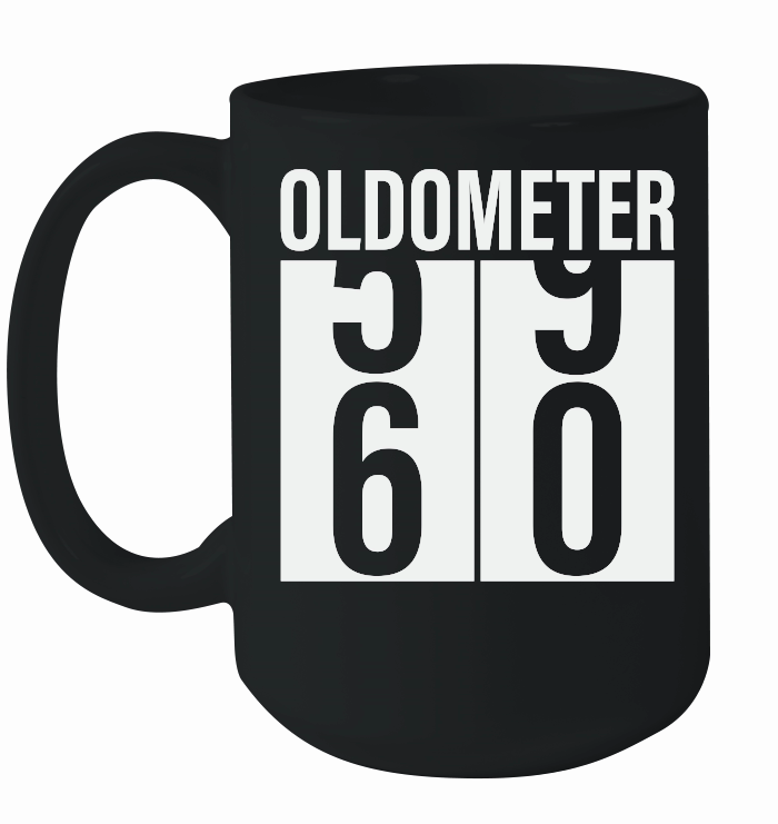 Oldometer Odometer Funny 60th Birthday