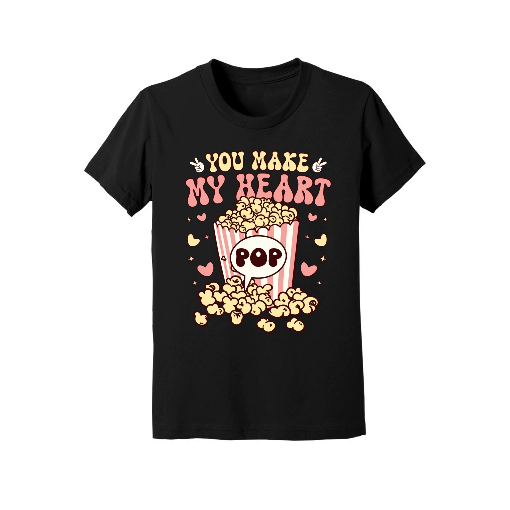 Retro Valentine Popcorn  Sublimation