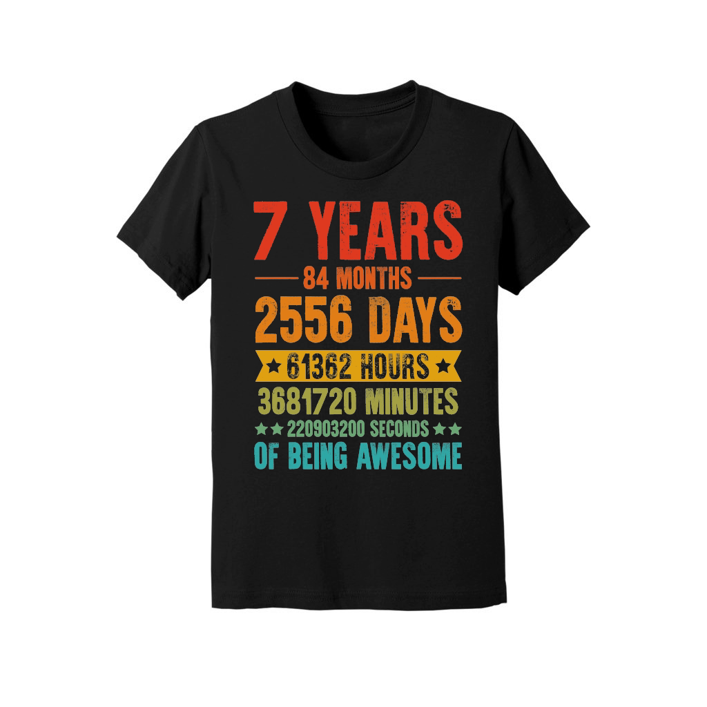 7 Years 84 Months Of Being Awesome Birthday