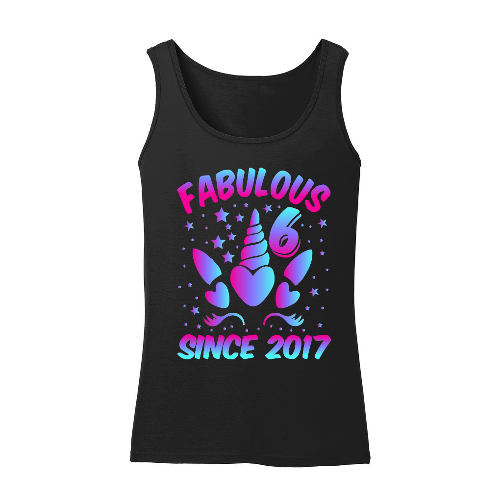 Fabulous 6 Since 2017 Unicorn Birthday