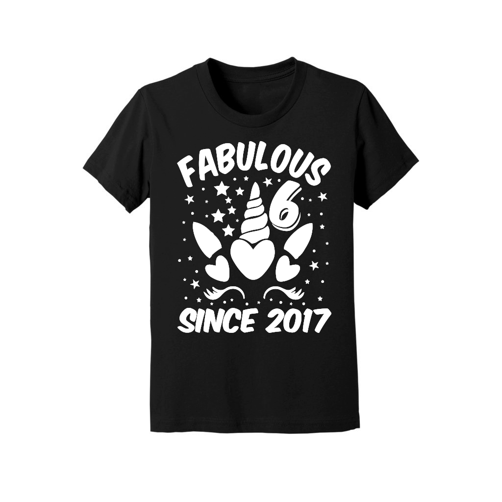 Fabulous 6 Since 2017 Unicorn Birthday