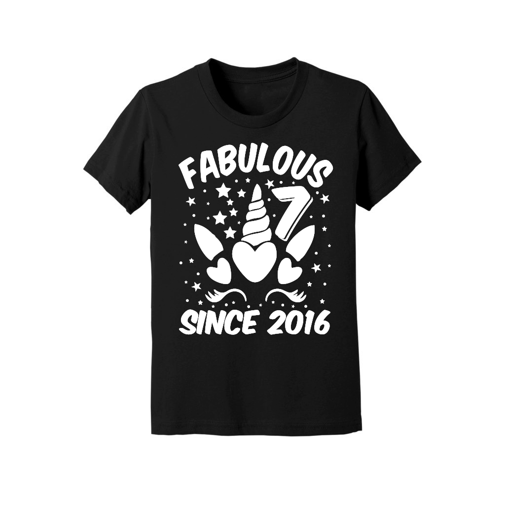 Fabulous 7 Since 2016 Unicorn Birthday