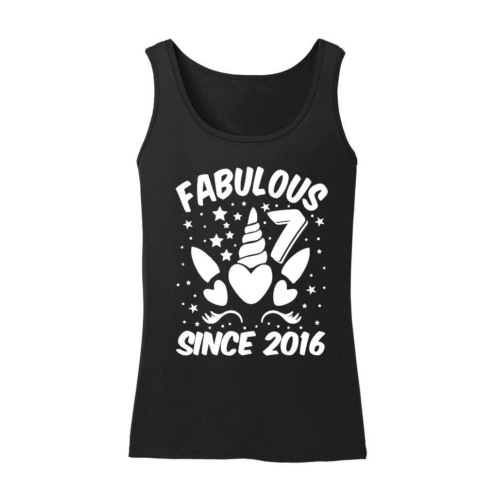 Fabulous 7 Since 2016 Unicorn Birthday