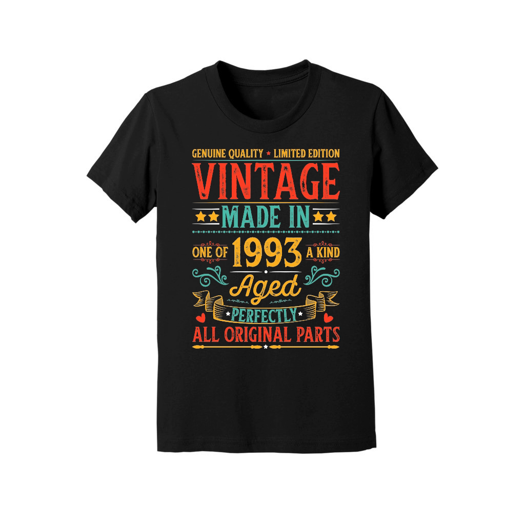 Vintage Made In 1993 Birthday