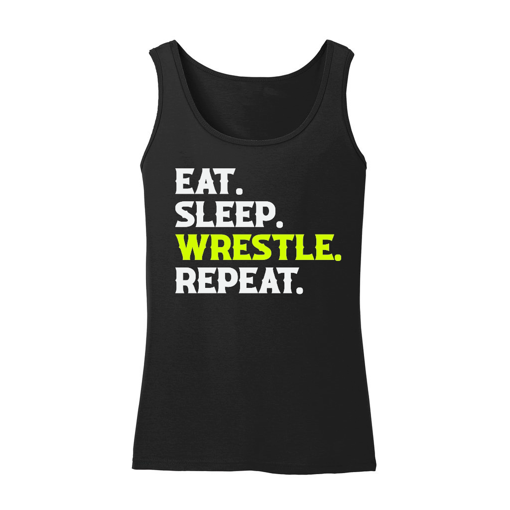 Eat Sleep Wrestle Repeat Shirt Wrestling