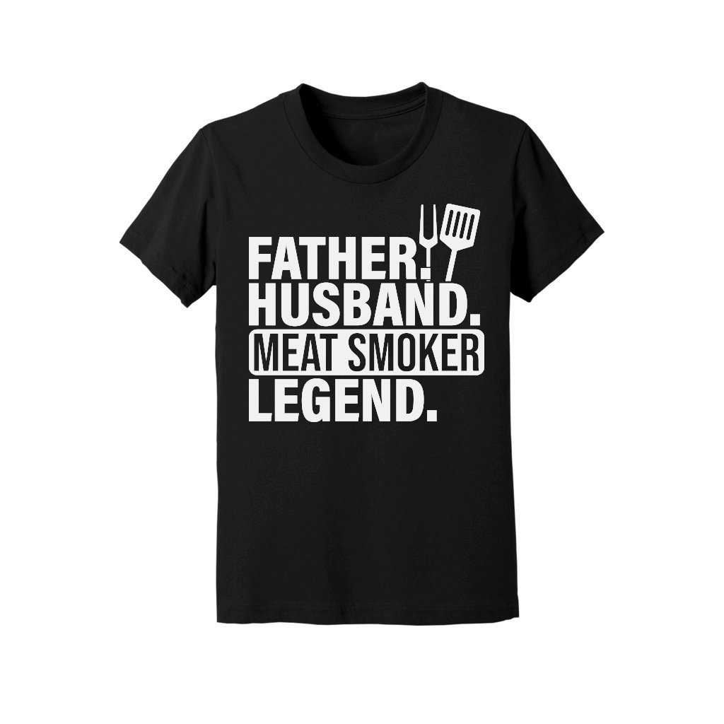 Mens Father Husband Meat Smoker Legend Grilling Dad Meat Smoking