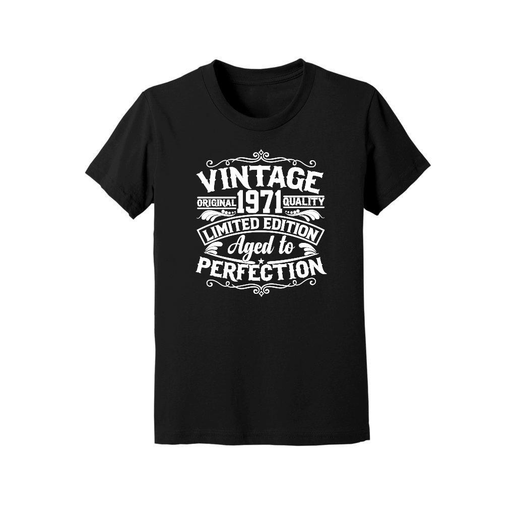 50th Birthday Svg Vintage 1971 Svg Aged to perfection T shirt design