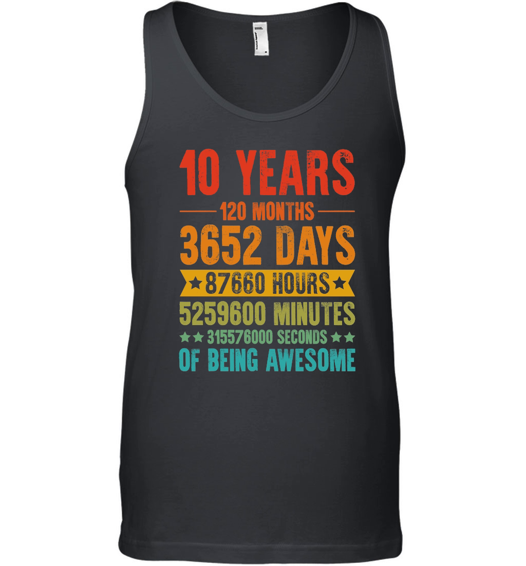 10 Years 120 Months Of Being Awesome Birthday