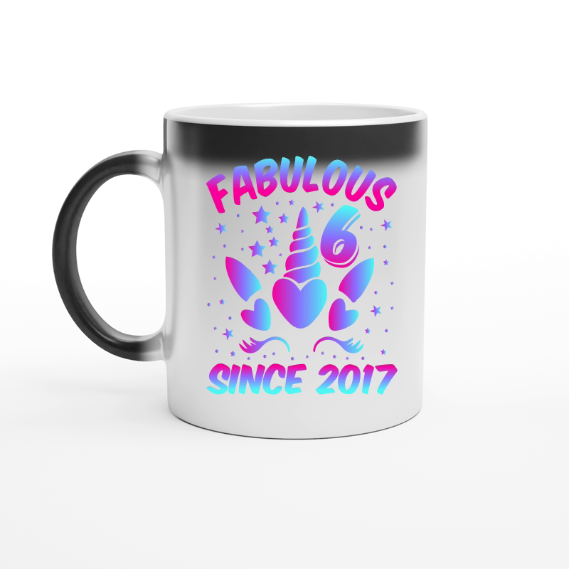 Fabulous 6 Since 2017 Unicorn Birthday