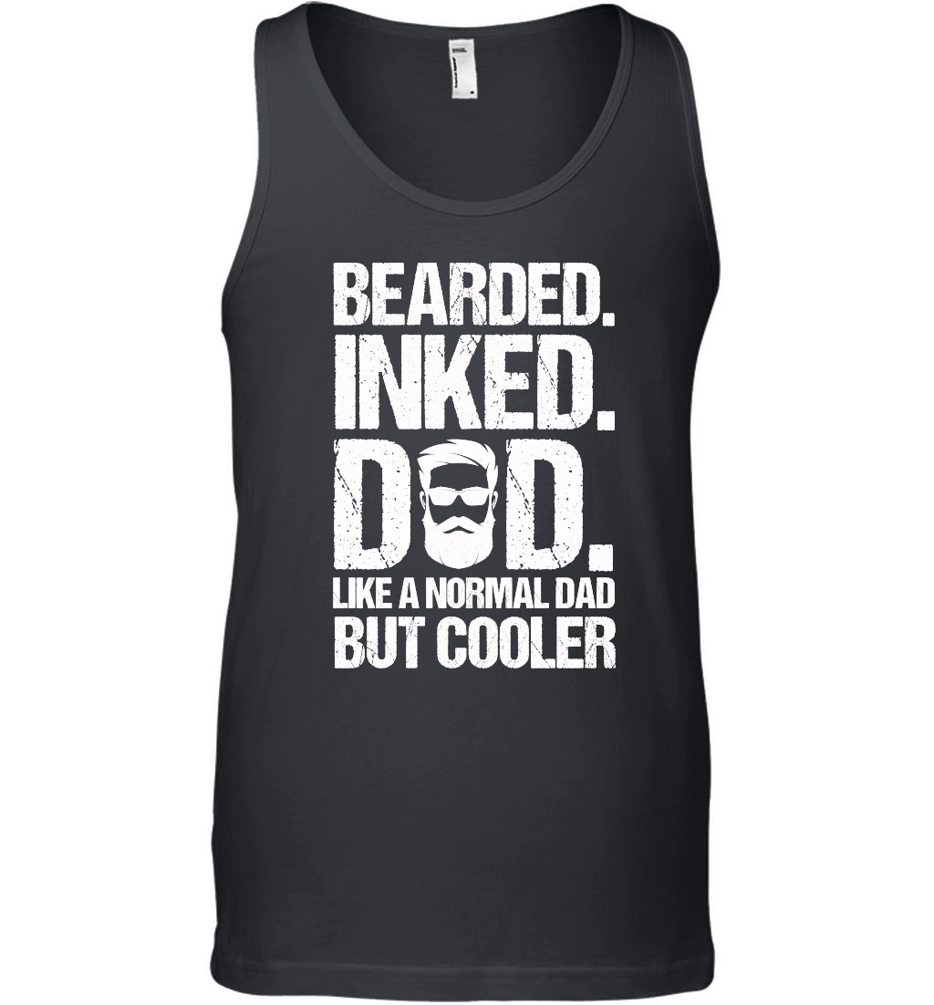 Bearded Inked Dad Like A Normal Dad But Cooler