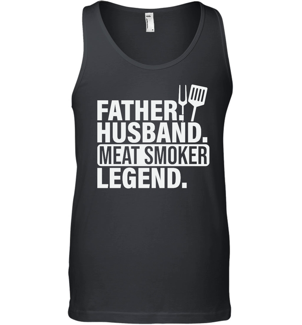 Mens Father Husband Meat Smoker Legend Grilling Dad Meat Smoking