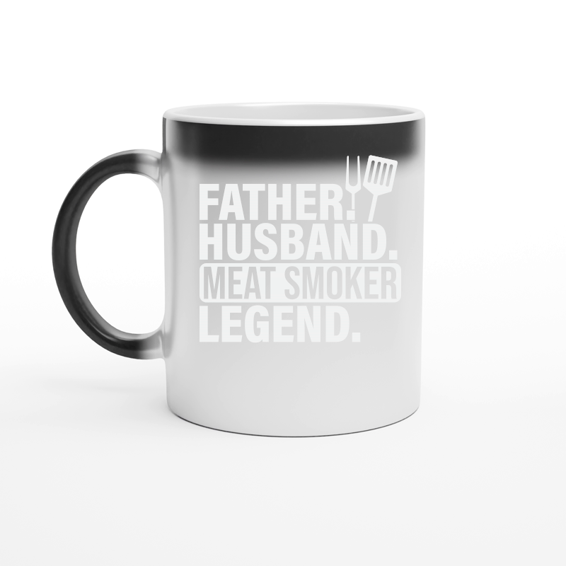 Mens Father Husband Meat Smoker Legend Grilling Dad Meat Smoking