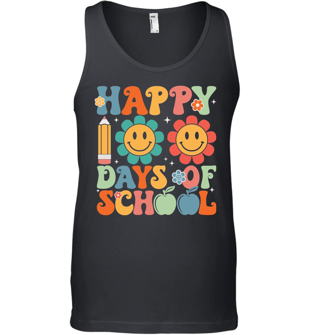 Retro Happy 100 Days of School Smiley